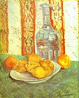 Vincent van Gogh Still Life with Bottle and Lemons on a Plate painting